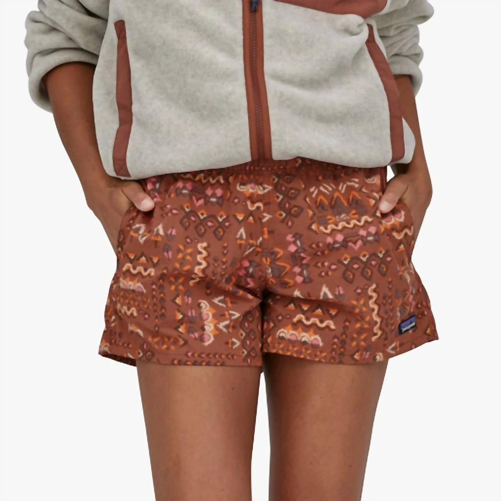 商品Patagonia|Women Barely Baggies Shorts 2 1/2" in Wandering Woods: Sisu Brown,价格¥422,第1张图片