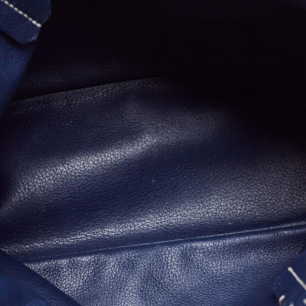 Goyard Navy Blue Goyardine Coated Canvas and Leather Mini Anjou Tote商品第8张图片规格展示