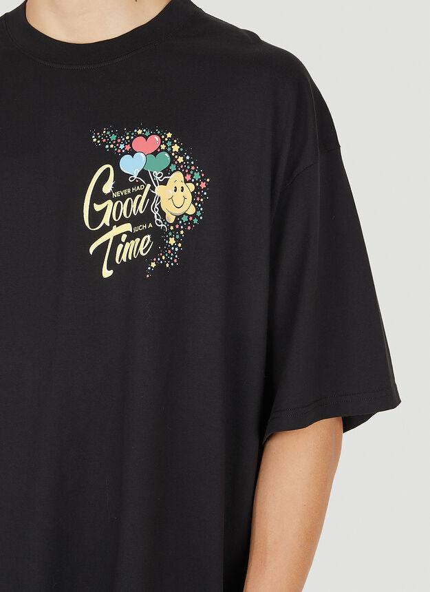 Good Time Oversized T-Shirt in Black商品第5张图片规格展示