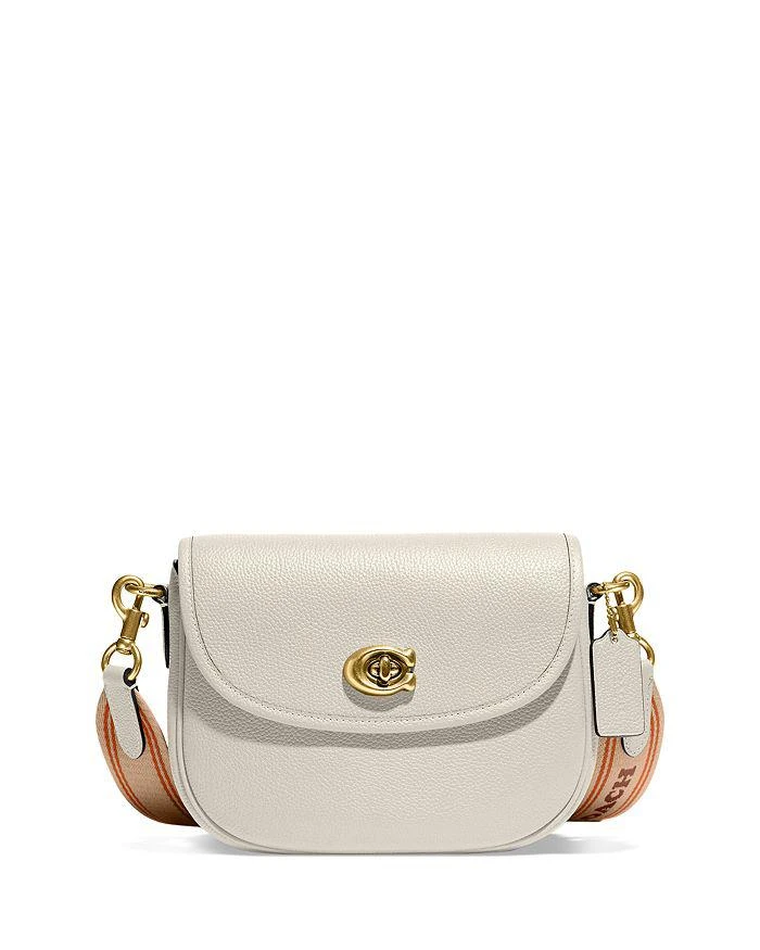 商品Coach|Willow Large Leather Saddle Crossbody,价格¥1419,第1张图片