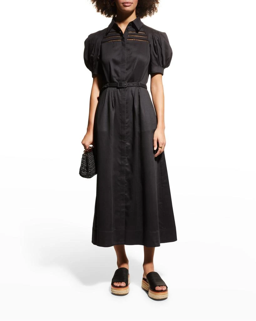 商品Gabriela Hearst|Sen Belted Shirtdress,价格¥5186,第3张图片详细描述