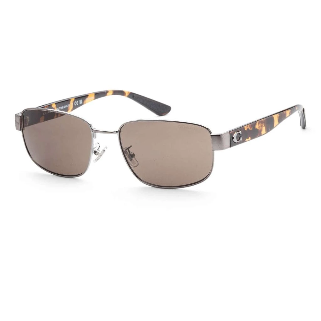 商品Coach|Coach Men's Grey Rectangular Sunglasses,价格¥414,第1张图片