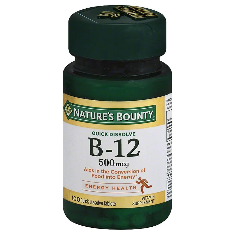 商品Nature's Bounty|B-12 500mcg Microlozenges Cherry,价格¥113,第1张图片