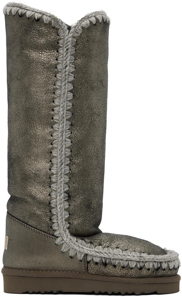 商品Mou|Gray 40 Shearling Boots,价格¥1499,第1张图片