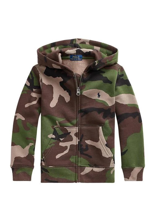 商品Ralph Lauren|Lauren Childrenswear Boys 4 7 Camo Fleece Full Zip Hoodie,价格¥157,第1张图片