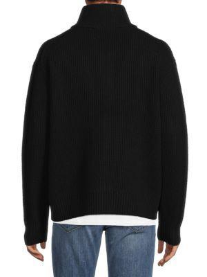 商品FRAME|​Mock Neck Half Zip Wool Sweater,价格¥1201,第4张图片详细描述
