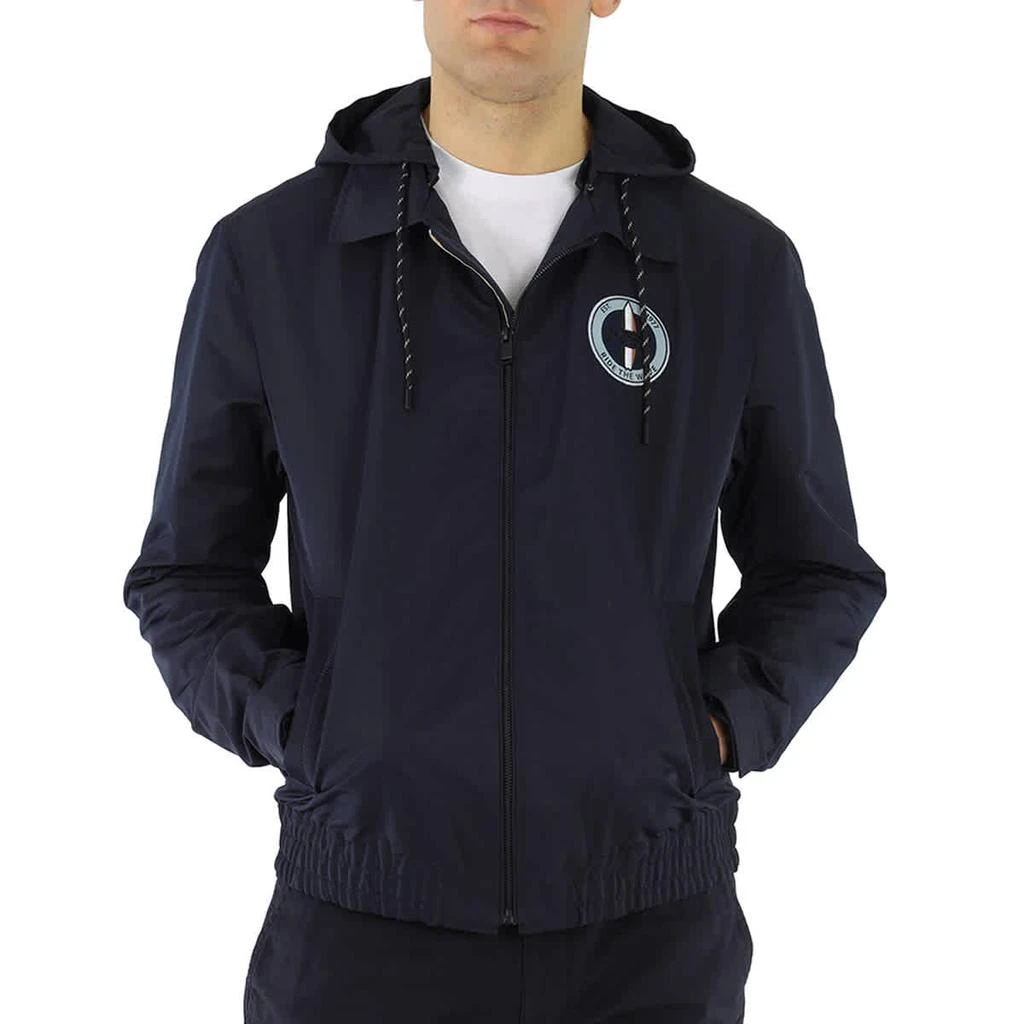 商品Hugo Boss|Men's Dark Blue Carsen Logo Embroidered Jacket,价格¥1460,第1张图片