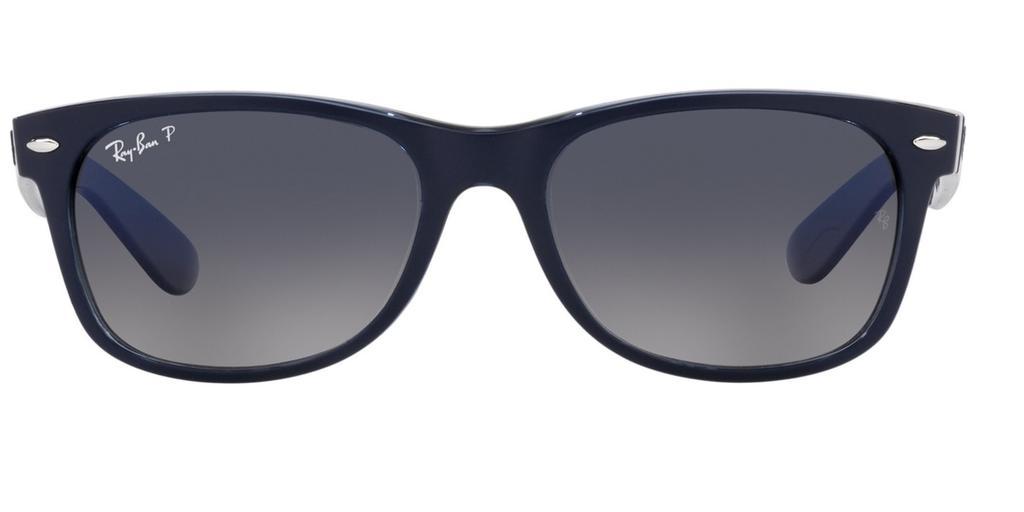 商品Ray-Ban|New Wayfarer Classic Polarized Blue Gradient Unisex Sunglasses RB2132 660778 55,价格¥849,第1张图片
