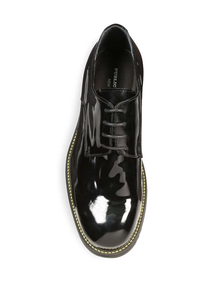 商品Public School|Siggy Creeper Patent Leather Platform Derby Shoes,价格¥2885,第4张图片详细描述