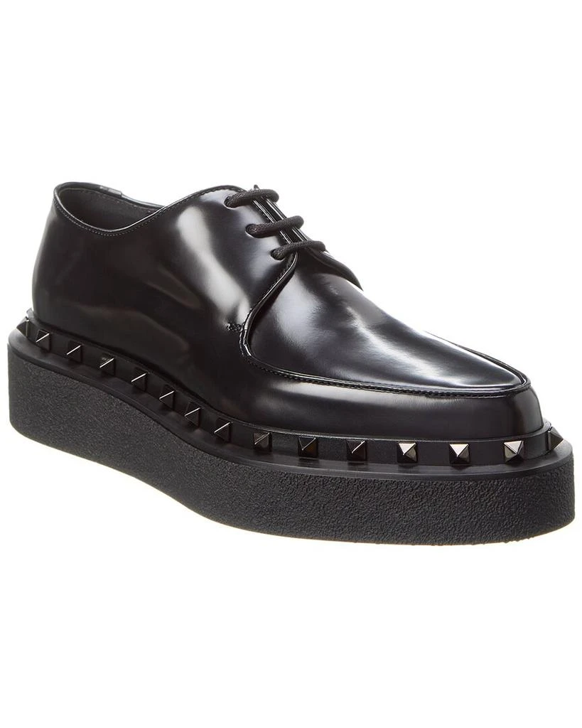 商品Valentino|Rockstud Leather Platform Loafer,价格¥5169,第1张图片