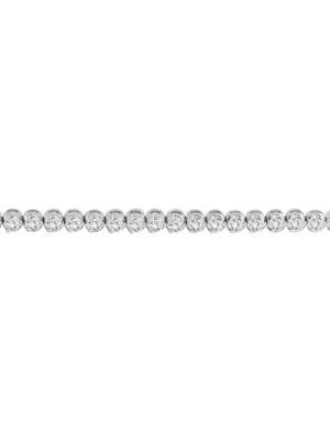 14K White Gold & 1 TCW Tennis Bracelet商品第2张图片规格展示