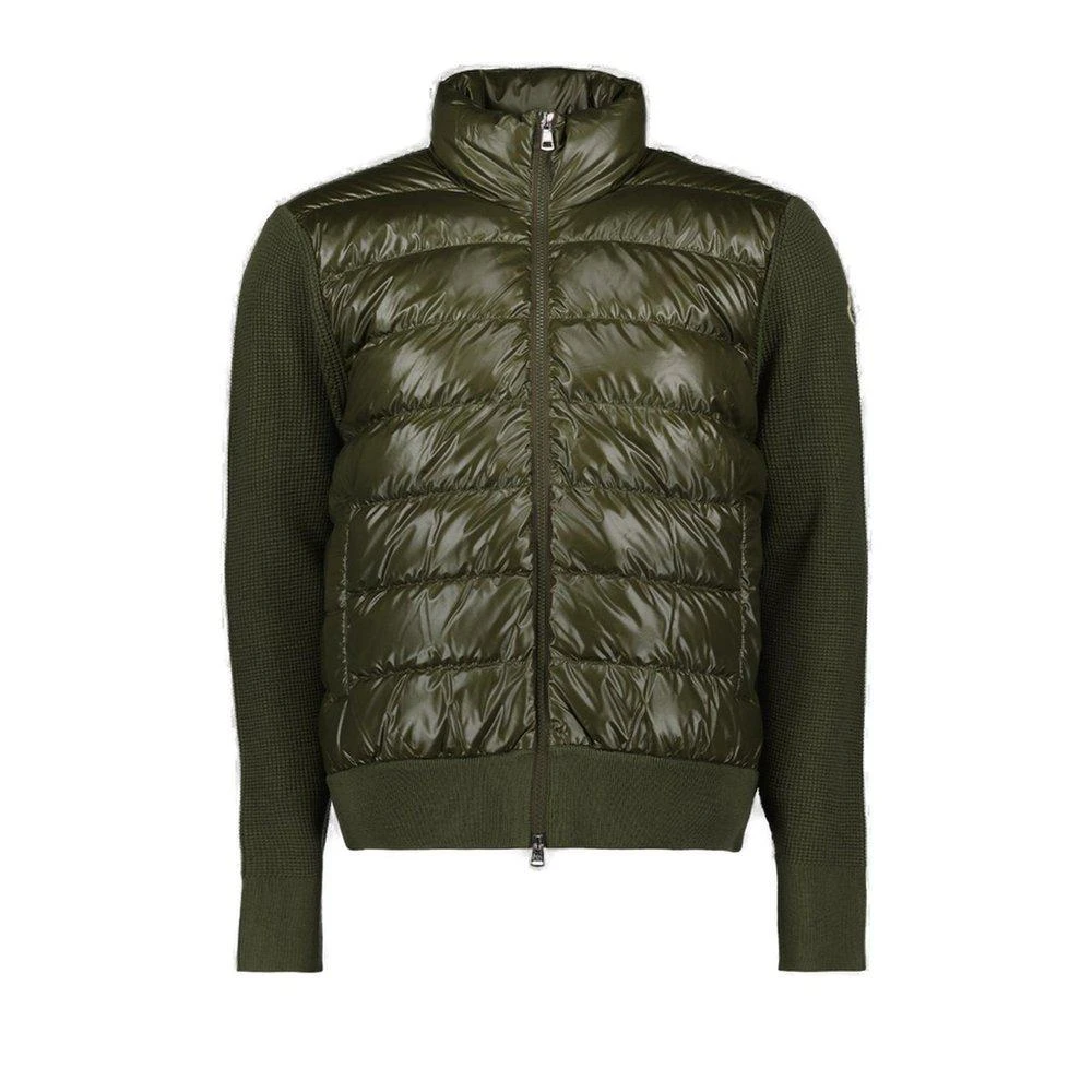 商品Moncler|Moncler Logo Patch Buttoned Padded Jacket,价格¥5979,第1张图片