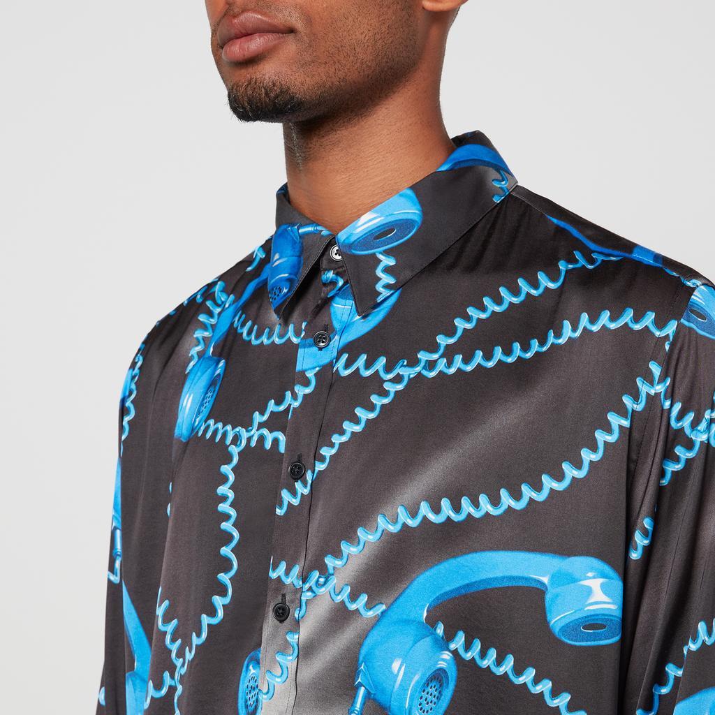 商品Martine Rose|Martine Rose Men's Oversized Phone Print Shirt - Black/Blue,价格¥1362,第6张图片详细描述