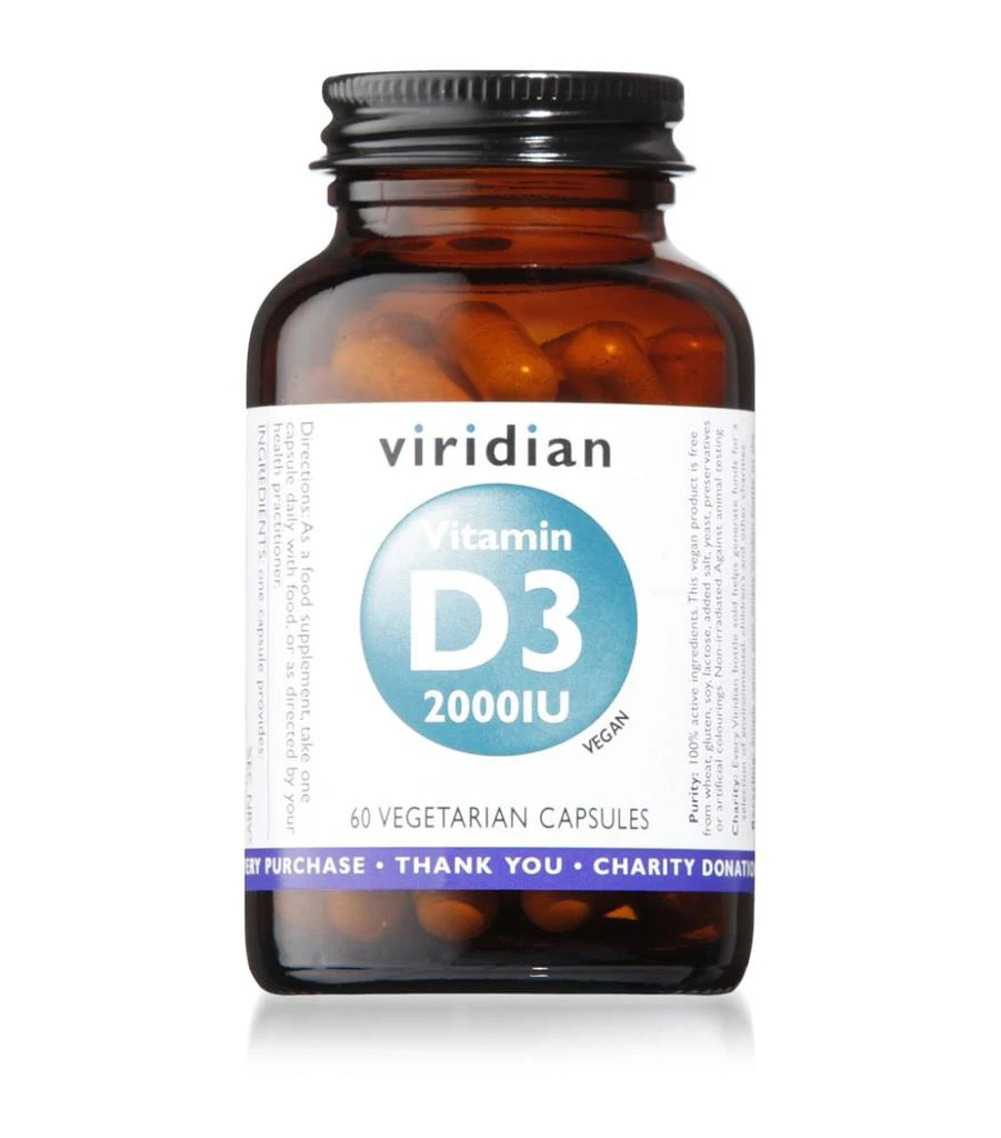 商品Viridian|Vitamin D3 2000Iu (60 Capsules),价格¥177,第1张图片