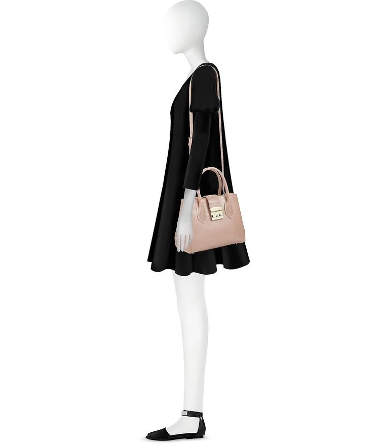 商品Furla|Furla 芙拉 月长石色皮革Metropolis小号手提包,价格¥1725,第3张图片详细描述