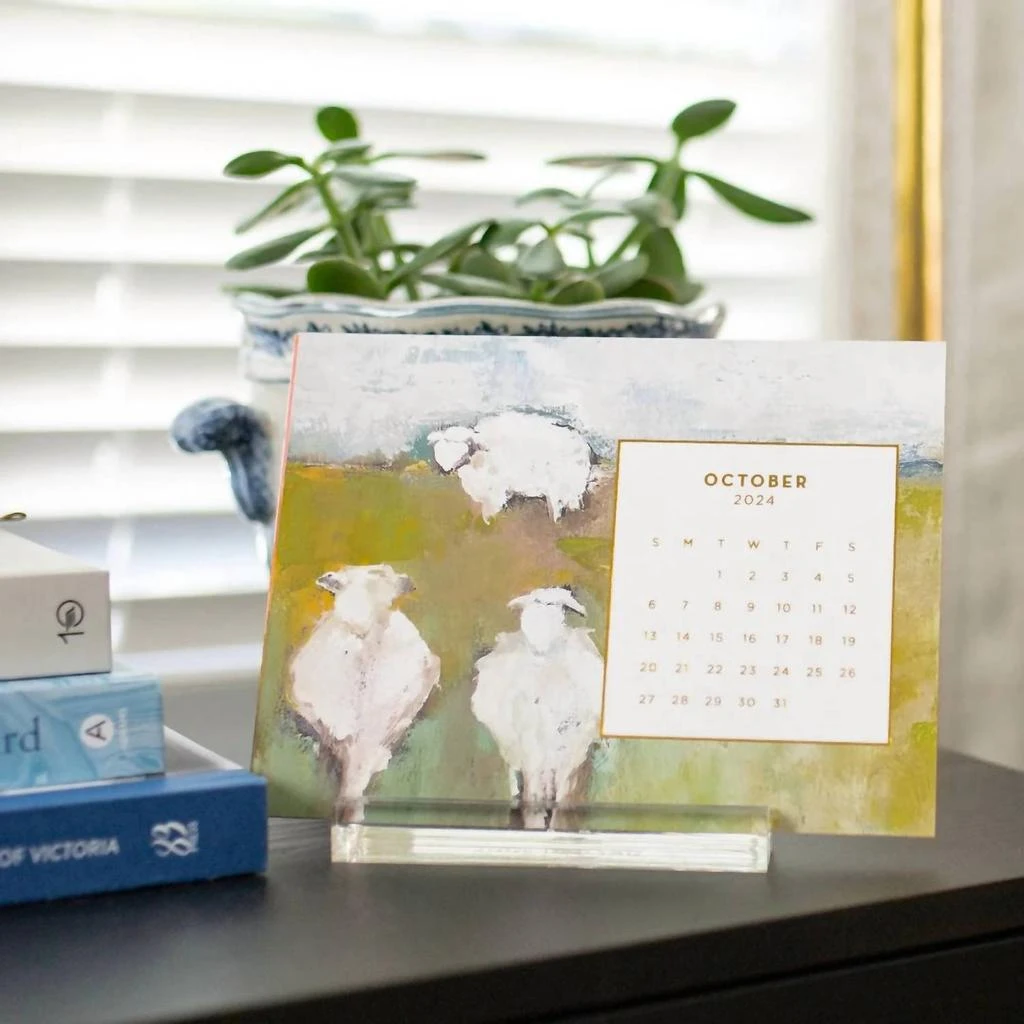 商品Anne Neilson Home|2024 Desk Calendar In 12 Months Of Angels,价格¥410,第2张图片详细描述