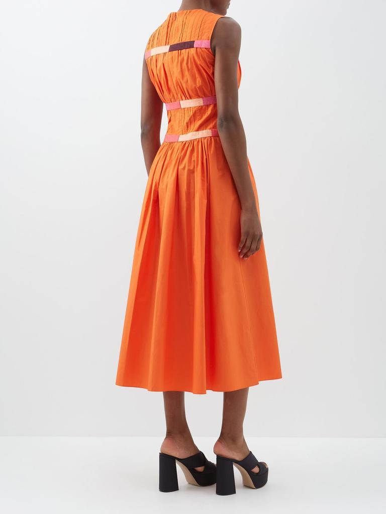 商品ROKSANDA|Lilya pintucked cotton-poplin midi dress,价格¥10714,第7张图片详细描述