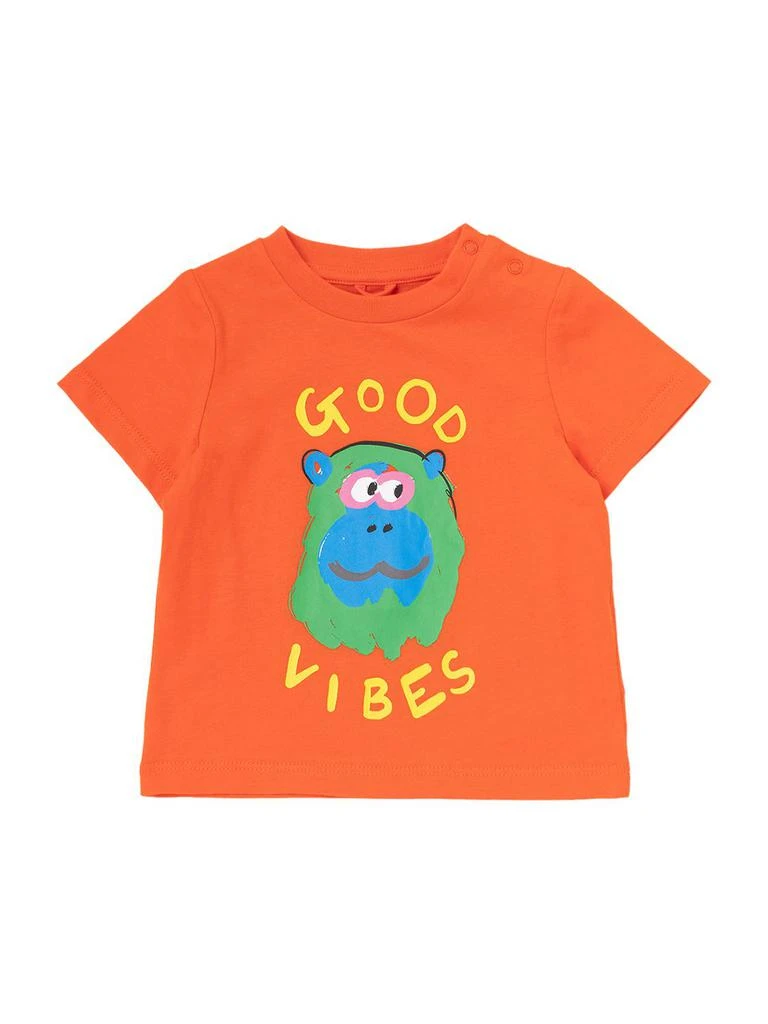 商品Stella McCartney|Monkey Print Organic Cotton T-shirt,价格¥285,第1张图片