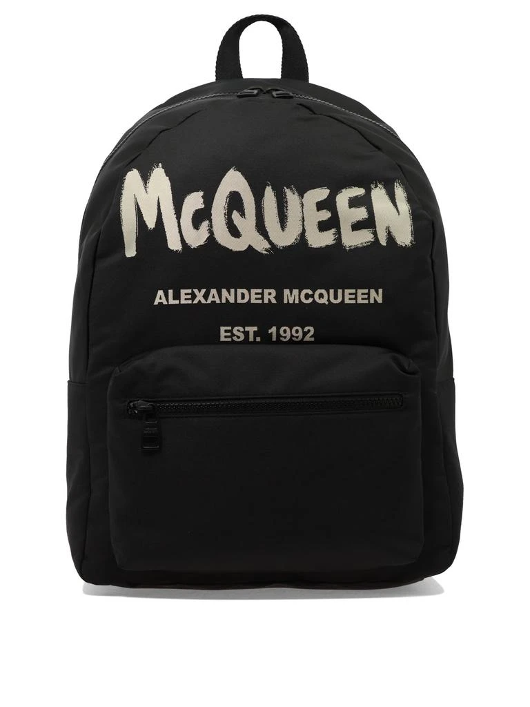 商品Alexander McQueen|Metropolitan Backpacks Black,价格¥6429,第1张图片