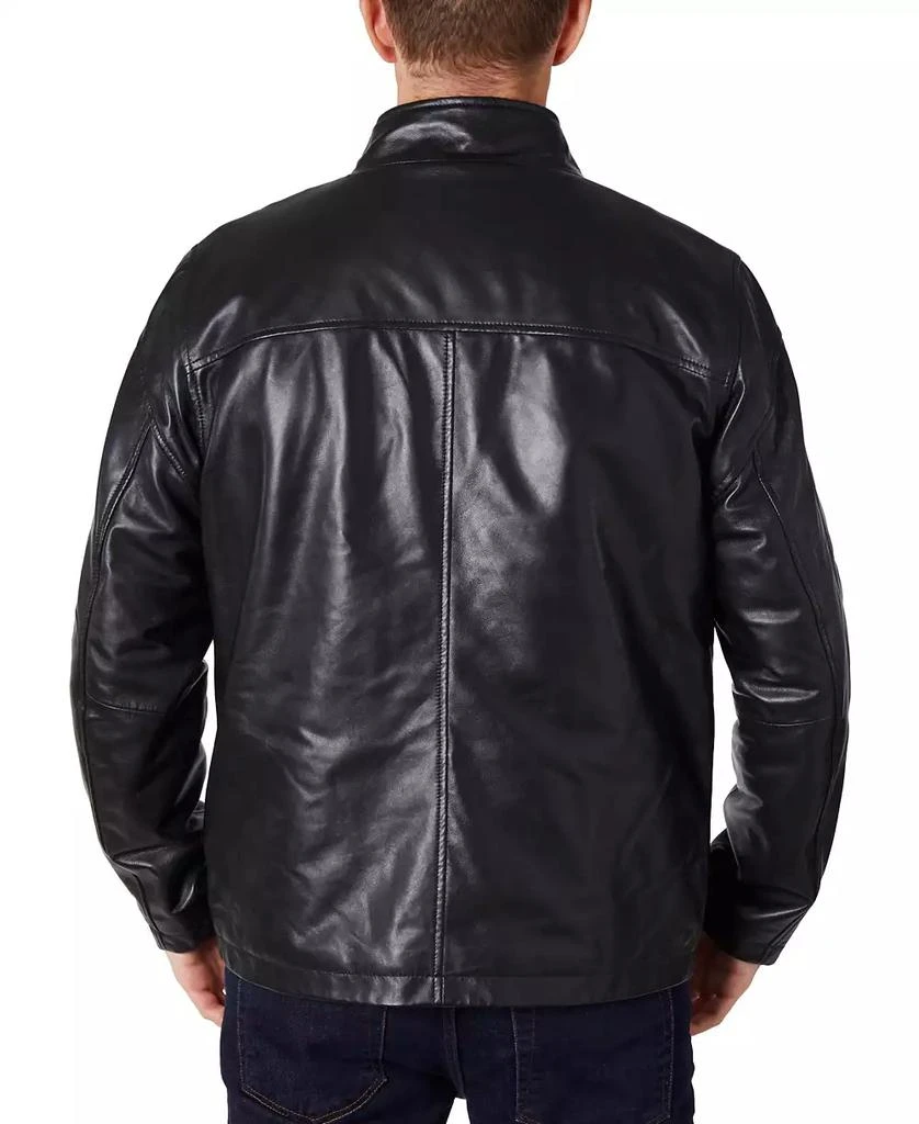 商品Perry Ellis|Men's Zipper Leather Jacket,价格¥1346,第2张图片详细描述