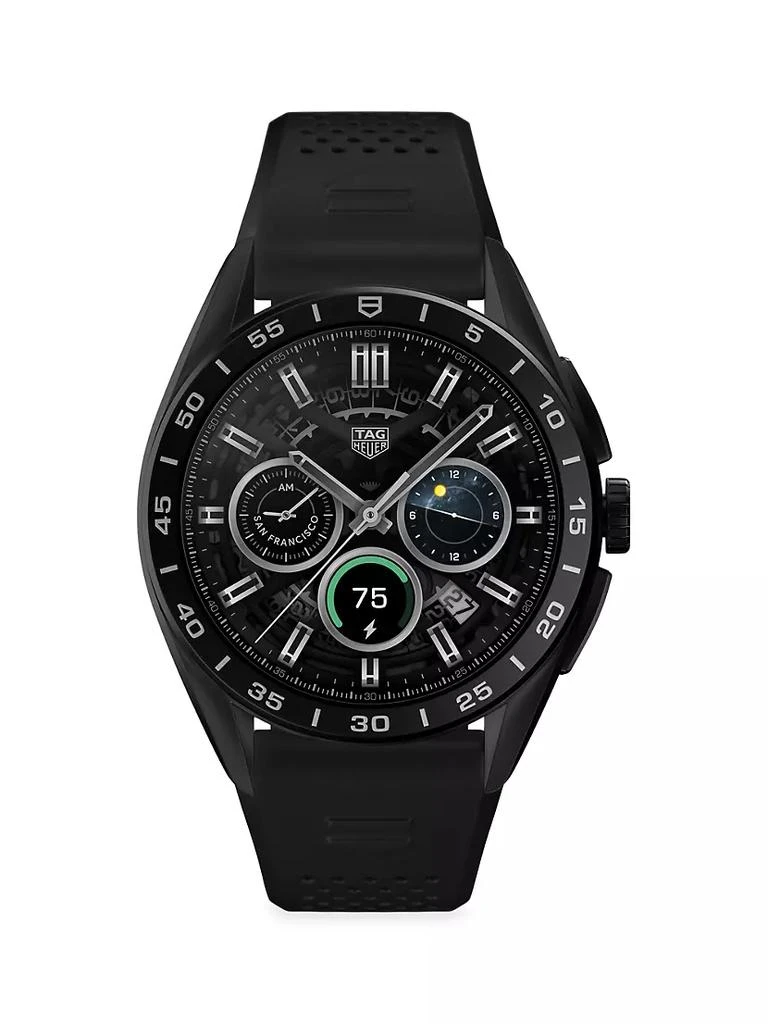 商品TAG Heuer|Connected Calibre E4 Titanium &amp; Rubber Smart Watch/45MM,价格¥14809,第1张图片