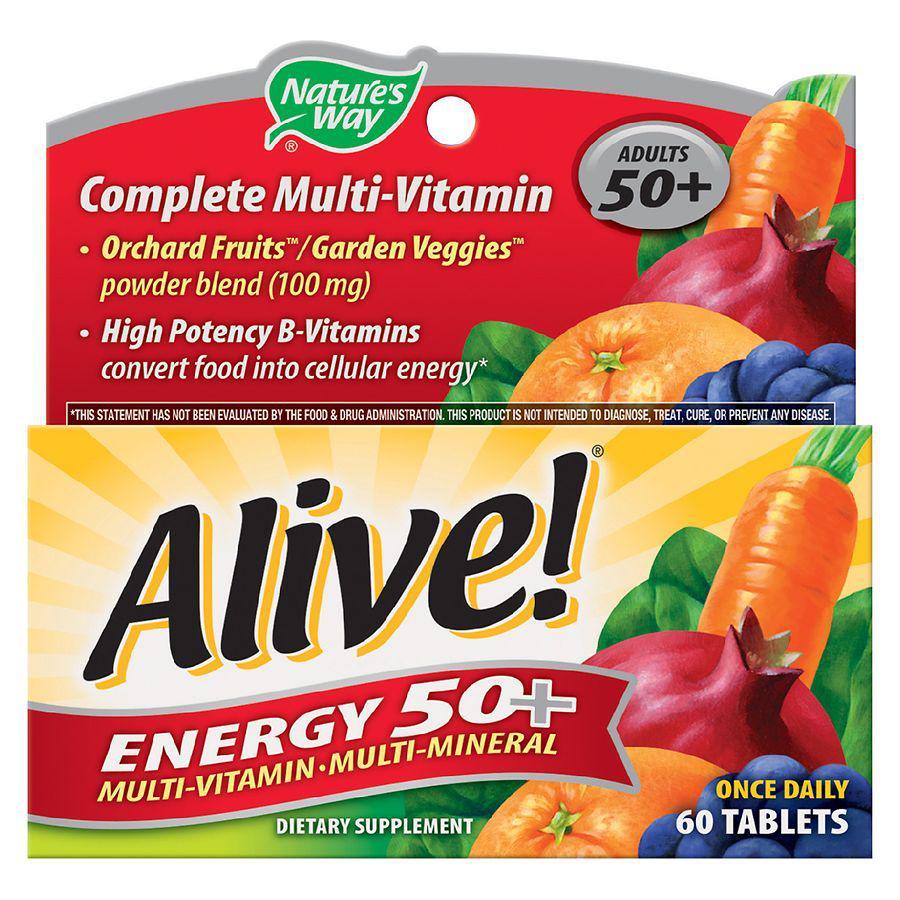 商品Nature's Way|Energy 50+ Multi-Vitamin Tablets,价格¥79,第1张图片