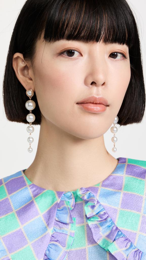 商品Shashi|SHASHI Perle 雨滴型耳环,价格¥496,第4张图片详细描述