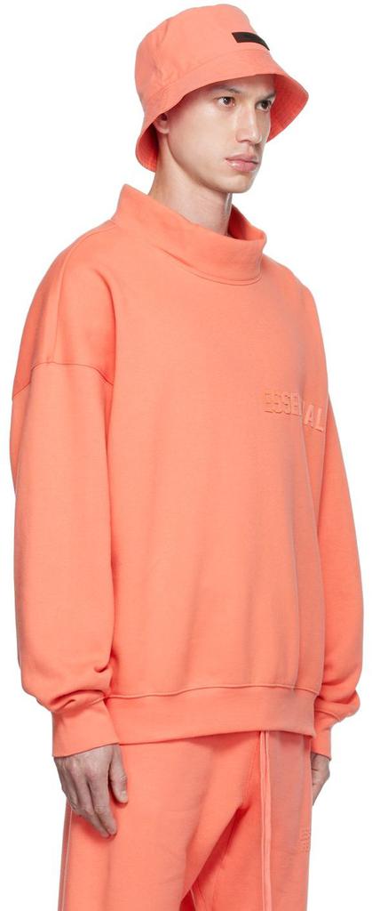 Pink Mock Neck Sweatshirt商品第2张图片规格展示