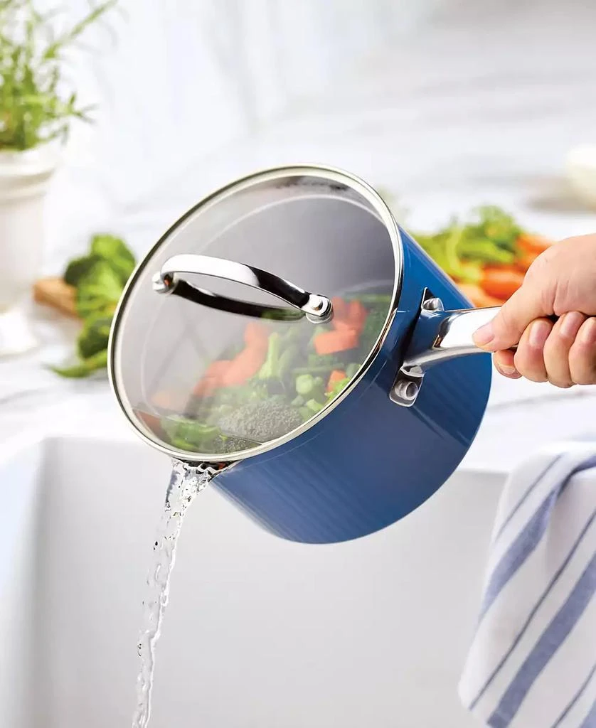 商品Farberware|Style Aluminum 3 Quart Nonstick Straining Saucepan with Lid,价格¥245,第3张图片详细描述