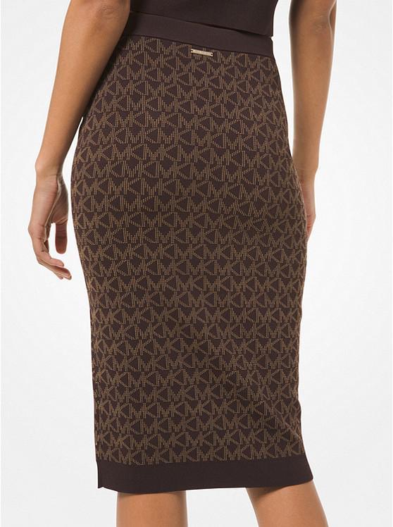 商品Michael Kors|Stretch Logo Jacquard Skirt,价格¥1150,第4张图片详细描述