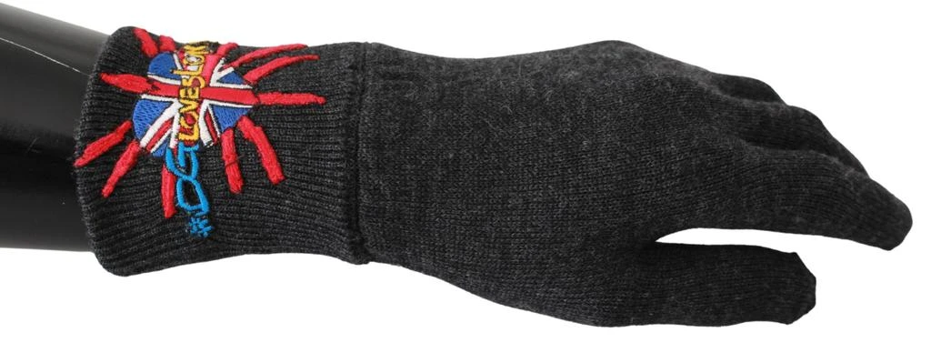 商品Dolce & Gabbana|Dolce & Gabbana Gray Virgin Wool Unisex Gloves,价格¥1467,第1张图片