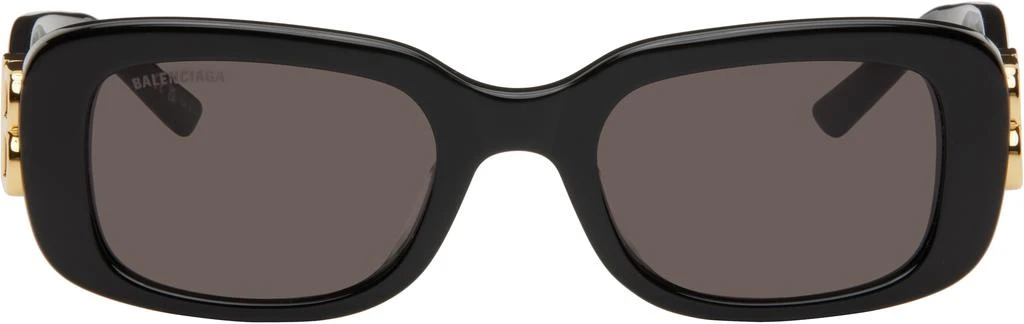 商品Balenciaga|Black Everyday None Rectangular Sunglasses,价格¥3155,第1张图片