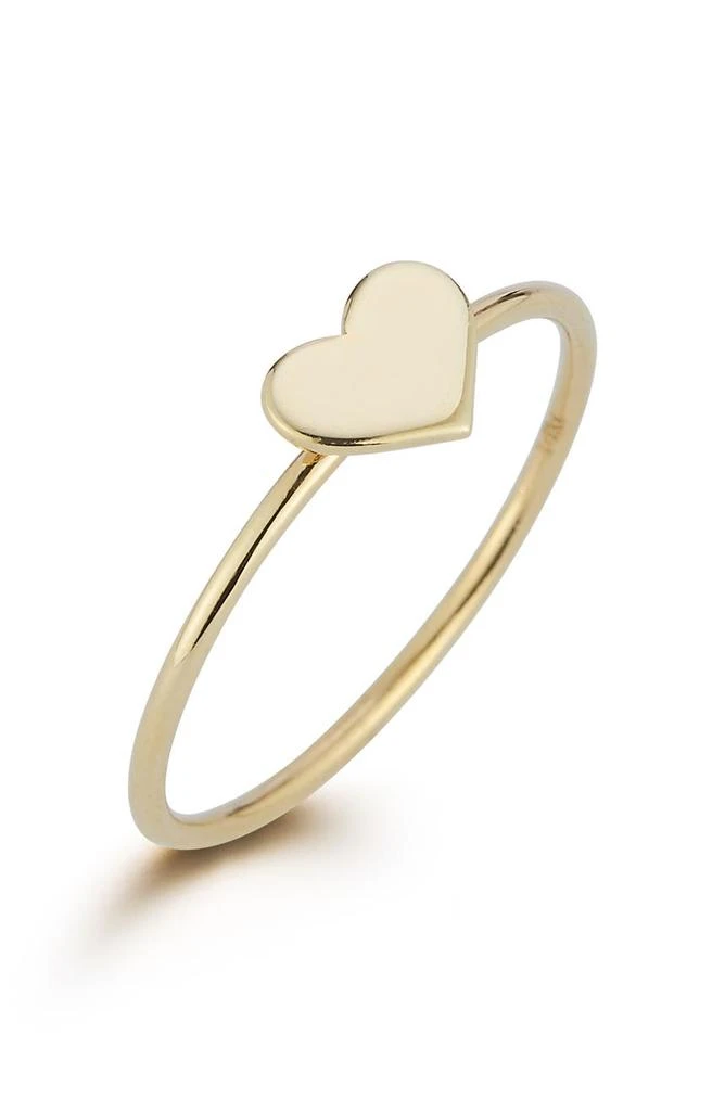 商品EMBER FINE JEWELRY|14K Yellow Gold Heart Ring - Size 6,价格¥989,第2张图片详细描述