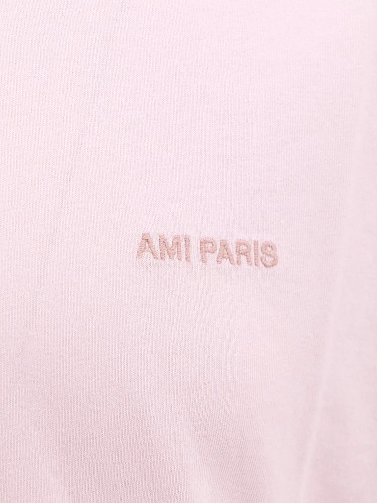 商品AMI|AMI Paris Logo-Embroidered Crewneck T-Shirt,价格¥676,第3张图片详细描述