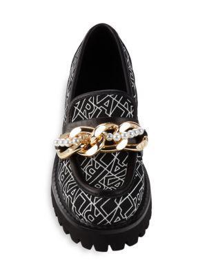 商品Karl Lagerfeld Paris|Print Chain Loafers,价格¥600,第5张图片详细描述