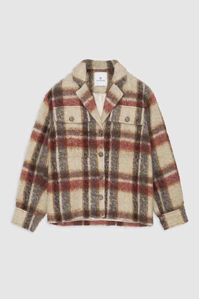 商品预计3周后发货 ANINE BING|Veste Flynn - Plaid Avoine,价格¥1520,第3张图片详细描述