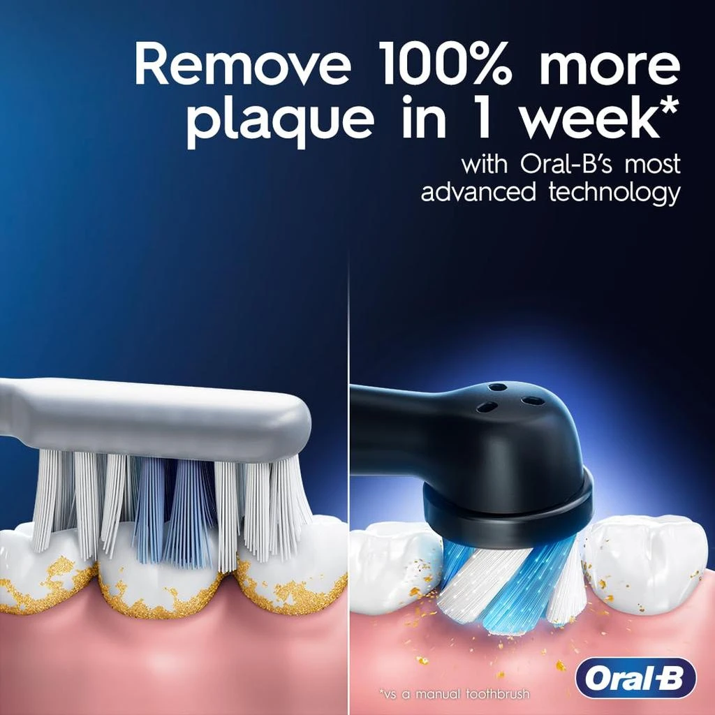Oral-B iO Series 7 Electric Toothbrush with 2 Replacement Brush Heads, Black Onyx 商品