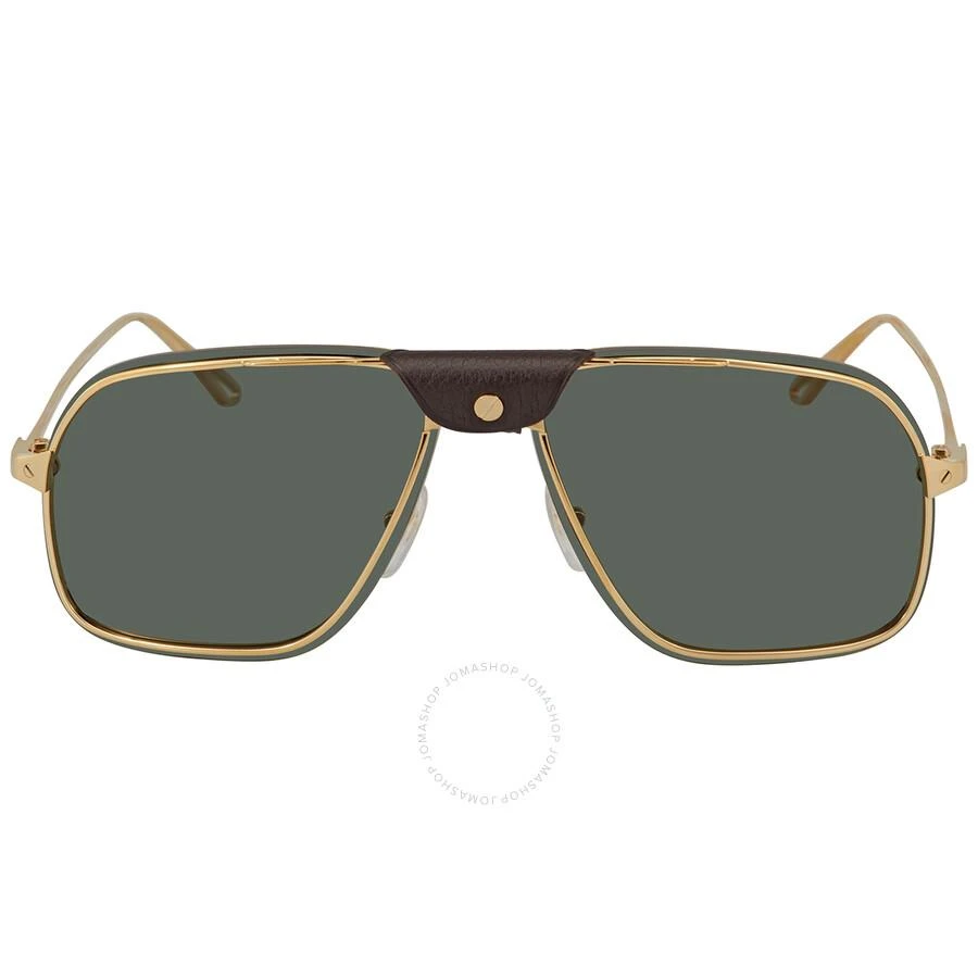 商品Cartier|Santos de Cartier Green Navigator Men's Sunglasses CT0243S 002 62,价格¥5819,第1张图片