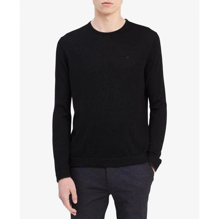 商品Calvin Klein|Men's In Motion Merino Wool Sweater,价格¥240,第1张图片