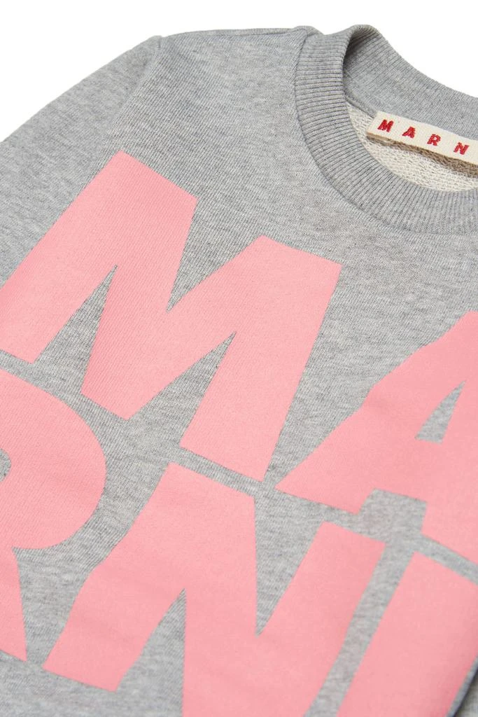 商品Marni|Ms33b Sweat-shirt  Grey Cotton Sweatshirt With  Displaced Logo,价格¥668,第3张图片详细描述