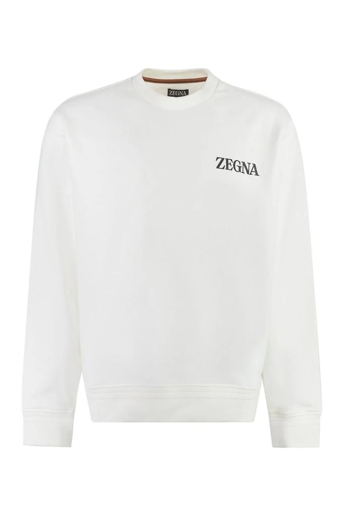 商品Zegna|Zegna Logo Printed Crewneck Sweatshirt,价格¥2833,第1张图片