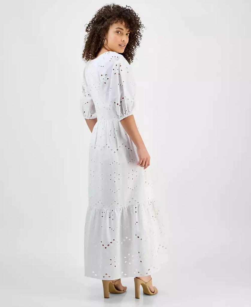 商品Tinsel|Petite Eyelet Embroidered Cotton Maxi Dress,价格¥309,第5张图片详细描述