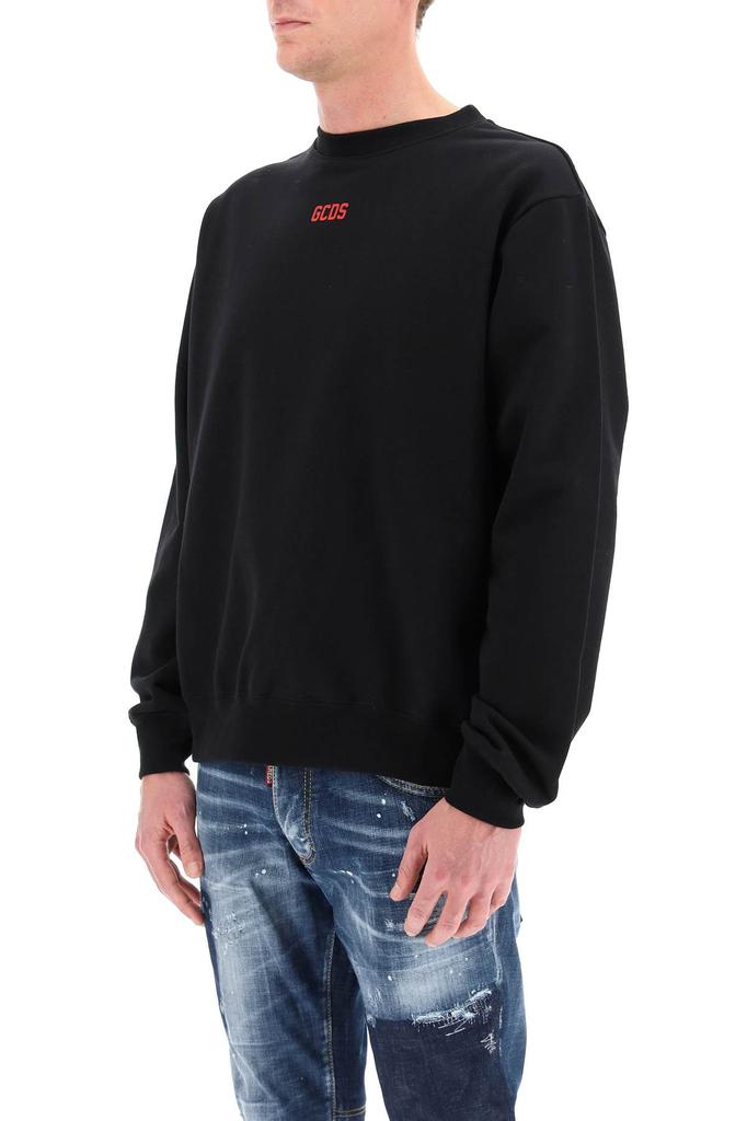 Gcds crew neck sweatshirt with rubberized logo商品第4张图片规格展示