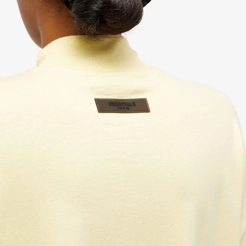 商品Essentials|Fear of God ESSENTIALS Long Sleeve Logo Dress - Canary,价格¥304,第5张图片详细描述