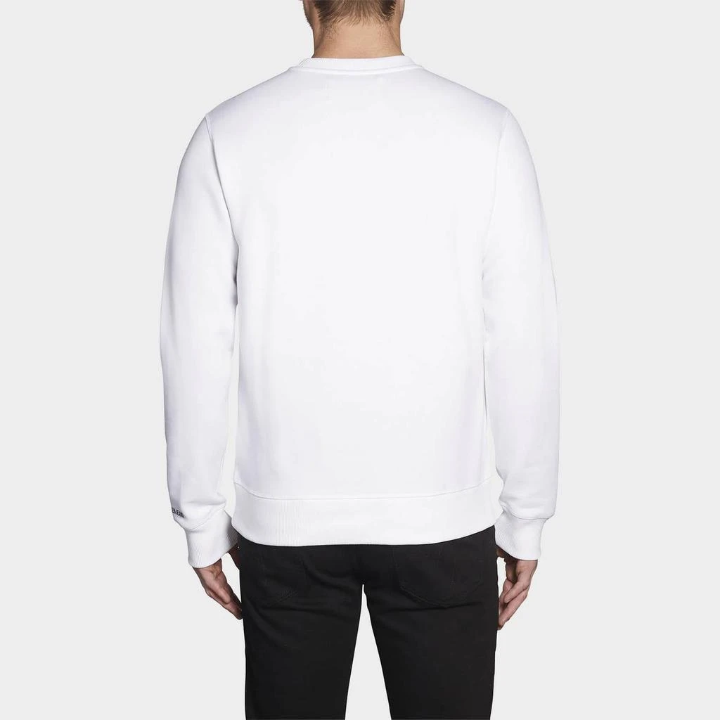 商品Calvin Klein|Calvin Klein Jeans Men's Essential Crewneck Sweatshirt - Bright White,价格¥329,第2张图片详细描述