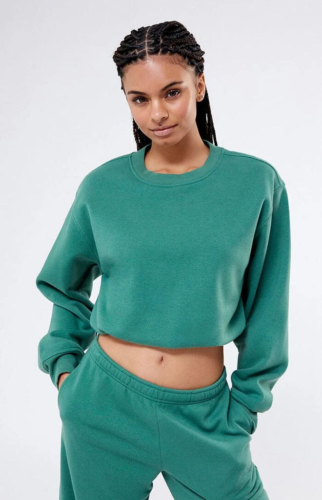 Bubble Cropped Crew Neck Sweatshirt 商品