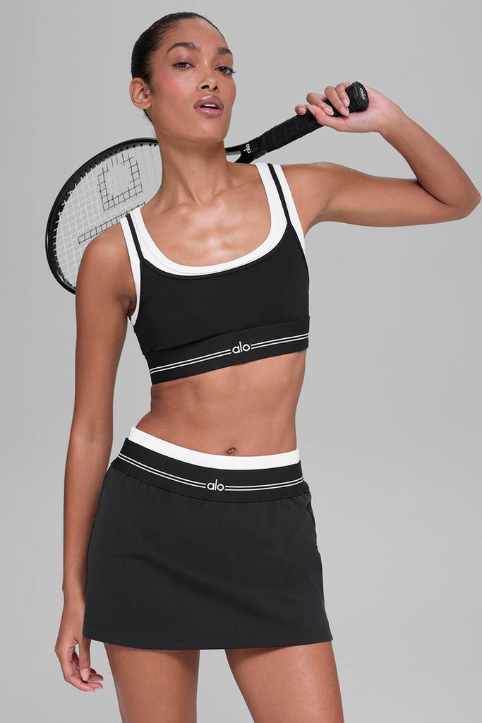 Alo Airbrush Better Together Tennis Skirt - Candlelight Yellow