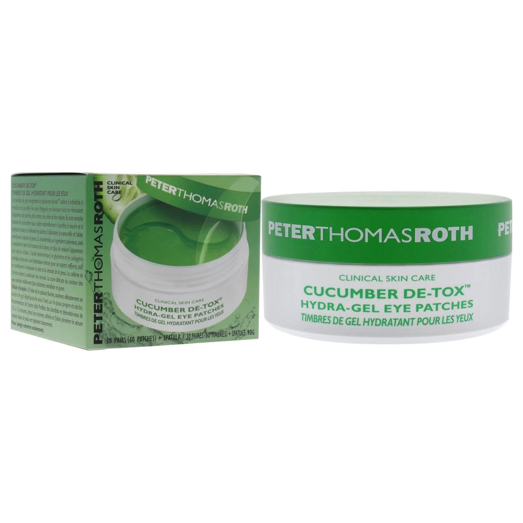 商品Peter Thomas Roth|Cucumber De-Tox Hydra-Gel Eye Patches by  for Unisex - 60 Pc Patches,价格¥359,第3张图片详细描述