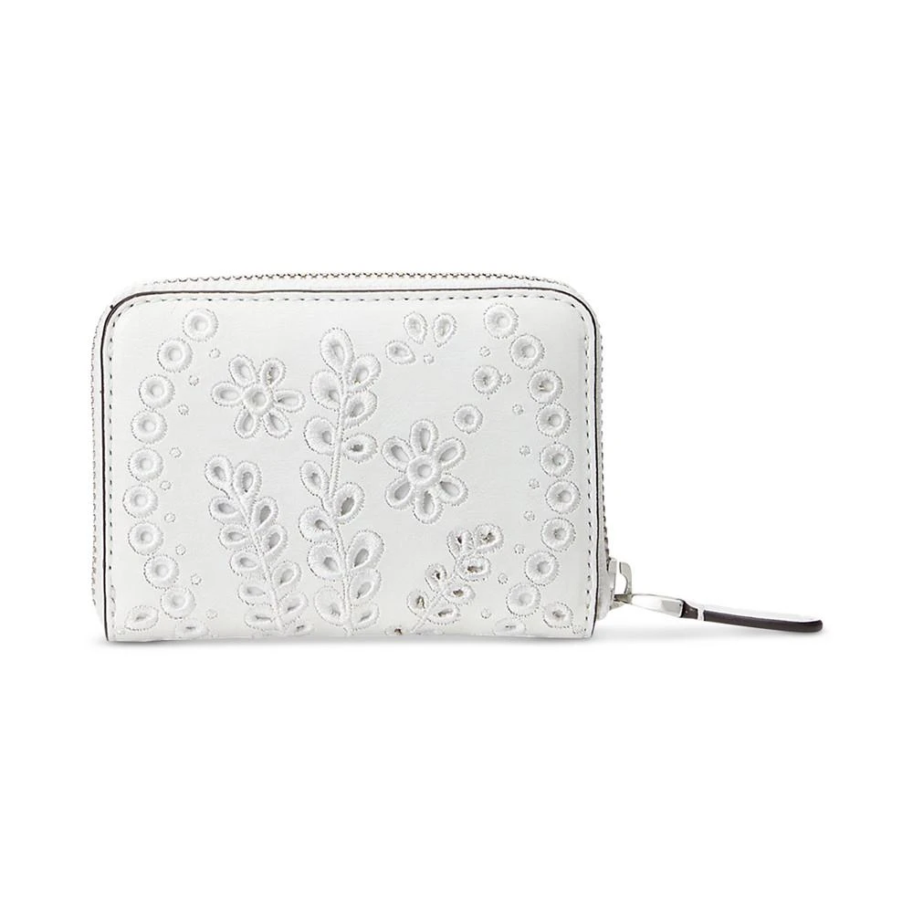 商品Ralph Lauren|Eyelet Embroidered Leather Zip Wallet,价格¥449,第2张图片详细描述