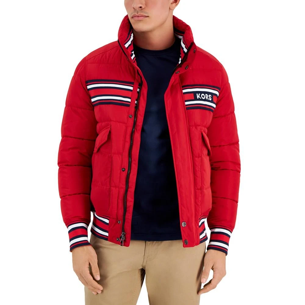 商品Michael Kors|Men's Racing Stripe Puffer Jacket,价格¥1120,第3张图片详细描述